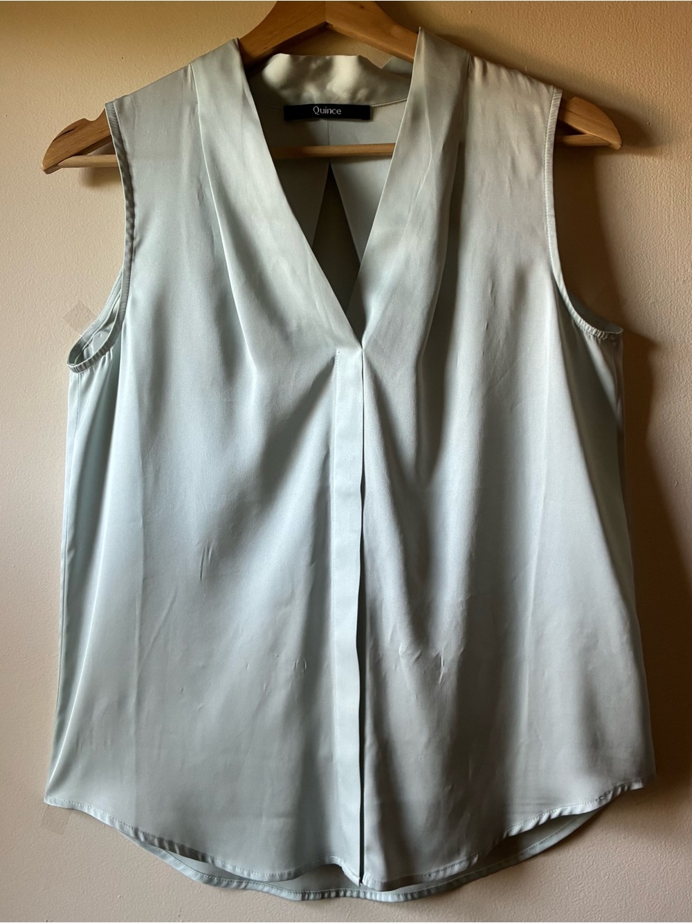 Quince Washable Stretch Silk Sleeveless Blouse